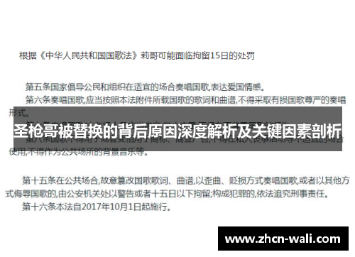 圣枪哥被替换的背后原因深度解析及关键因素剖析